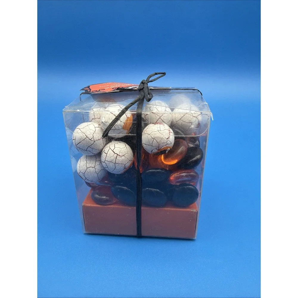 Pier 1 Imports Halloween Eyeball Mixed Gem Assortment Glass Decor New Old Stock